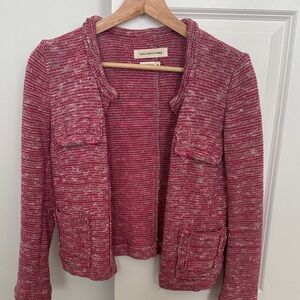 Chic Pink Tweed Cardigan